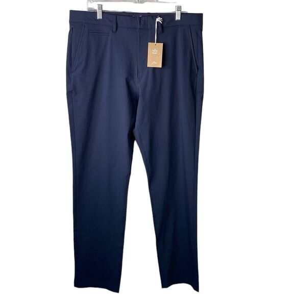 J Crew Tech Pant Stretch 34x32 Breathable Activewear Golf Performance AW006 - Picture 1 of 16